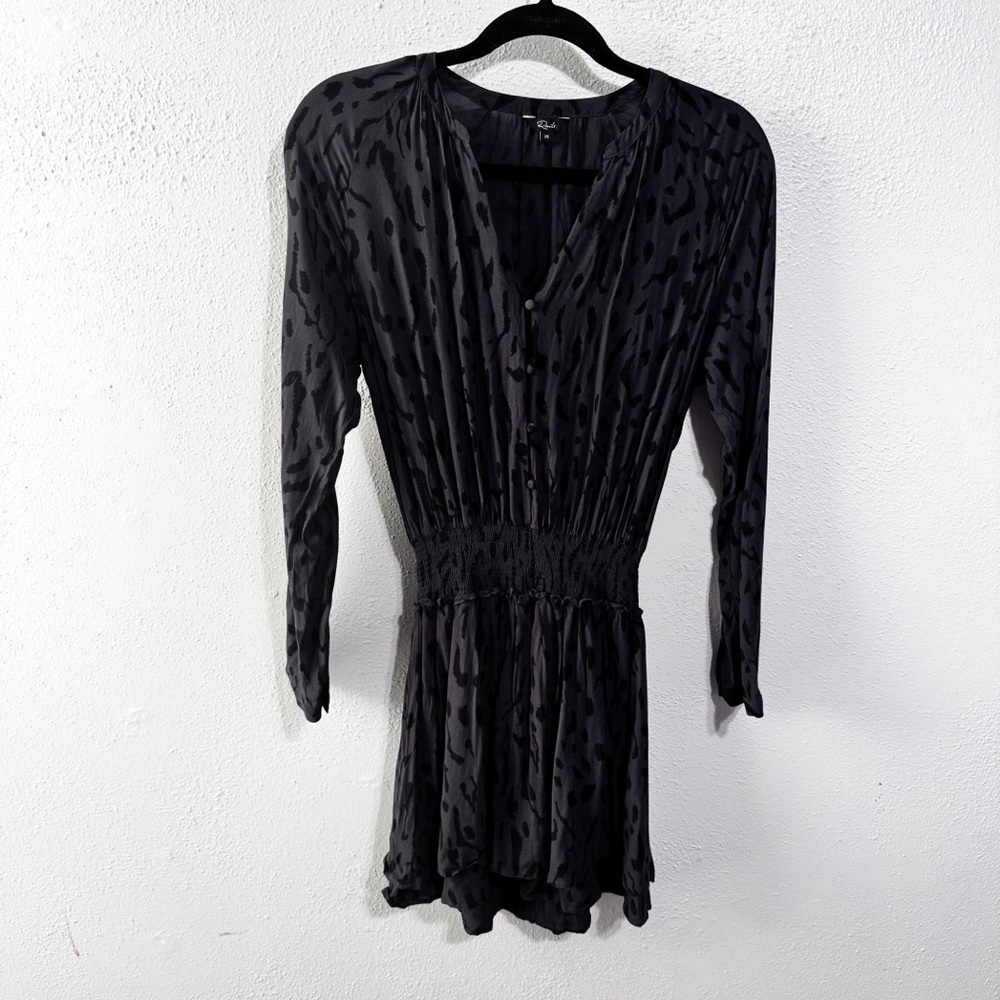 Rails jasmine ash cheetah Black Patterned Dress xs